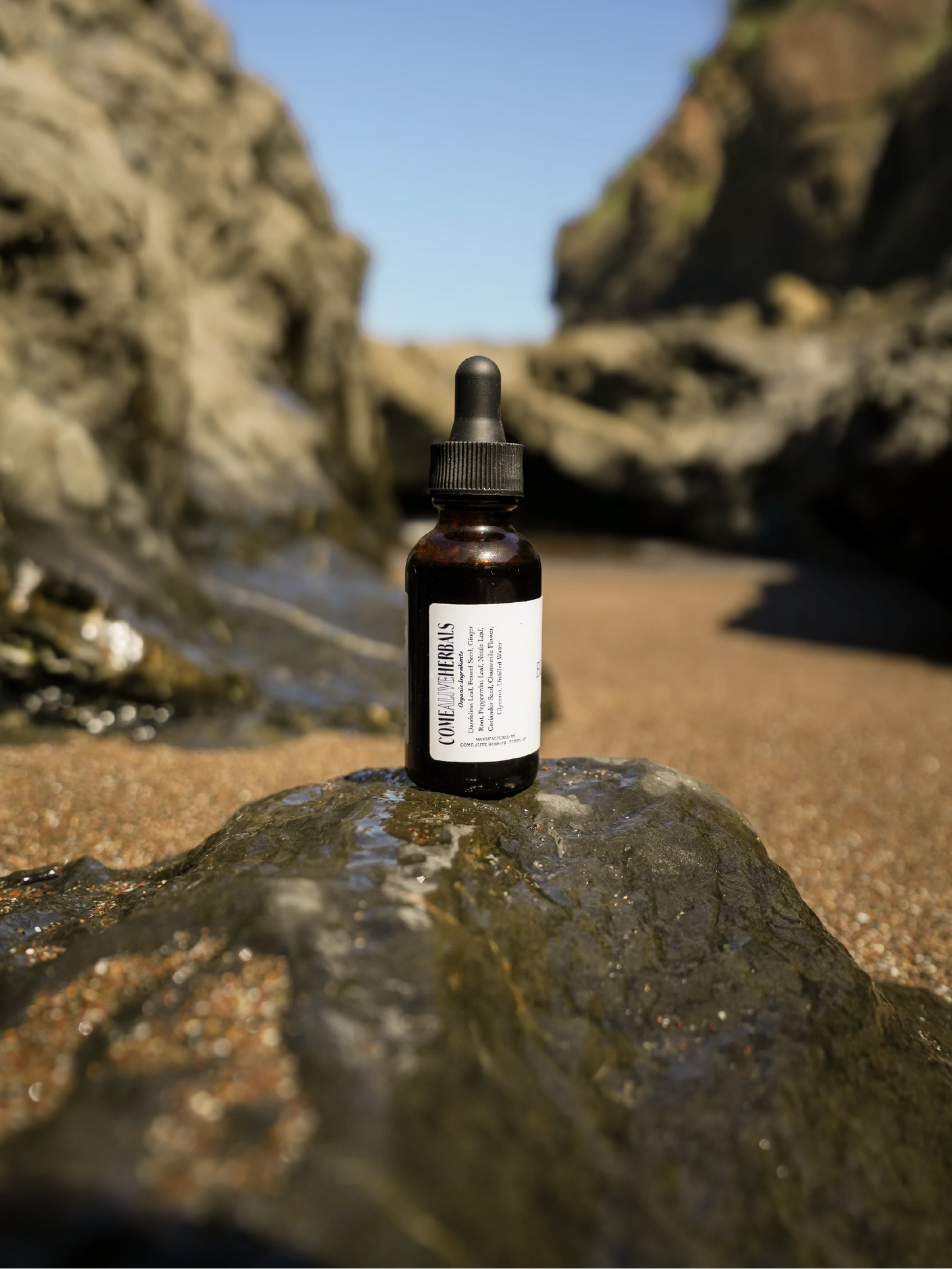 Come Alive Herbals Bloat Belly Tincture – herbal digestive support for bloating relief in amber glass dropper bottle - 29.6ml